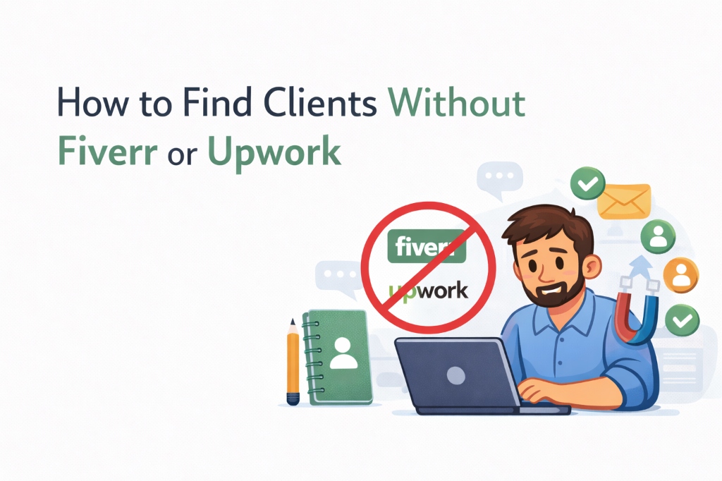 Blog image for How to Find Clients Without Fiverr or Upwork
